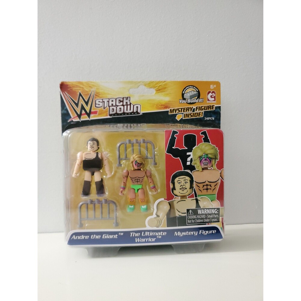 WWE Stackdown Universe Andre the Giant & The Ultimate Warrior + Mystery Figure